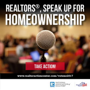 Realtors Speak up for home ownership.