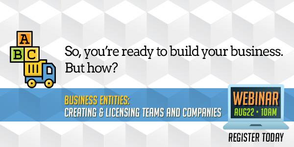 Register for Creating & Licensing Teams and Companies - 8/22