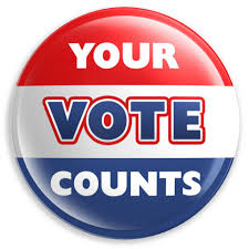 Your Vote Counts, ceramic button