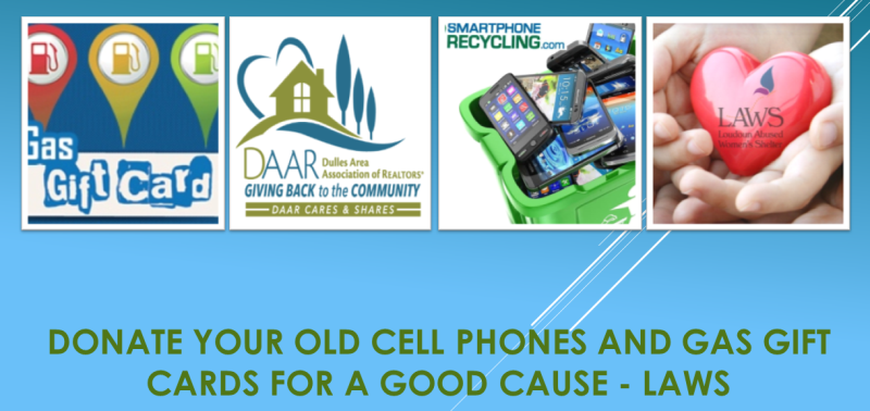 Gift Card Donation and Cell Phone Recycling for Loudoun Abused Women’s Shelter (LAWS) Post Thumbnail