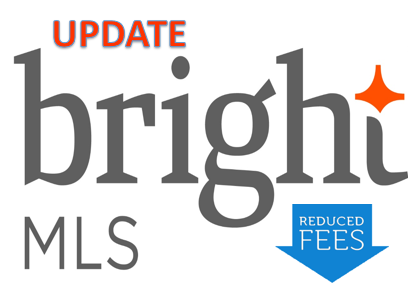 Bright MLS Logo, Reduced Fees Concept