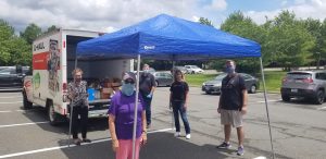 Volunteers at Food Drive