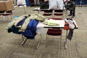 Table of Donated Coats