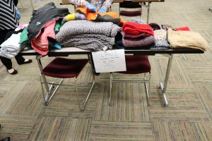 Table Of Donated Coats