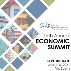 15th Annual Economic Summit March 5 2021 Via zoom, Get more info