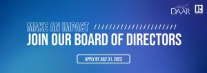 Join our Board of Directors. Applications due July 31, 2023