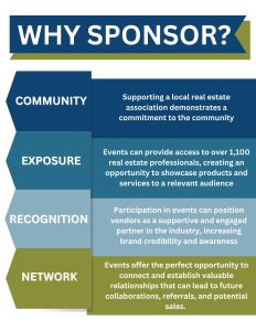 You should Sponsor Dulles area Association of realtors to support your community, gain exposure, earn recognition and gain networking opportunities.